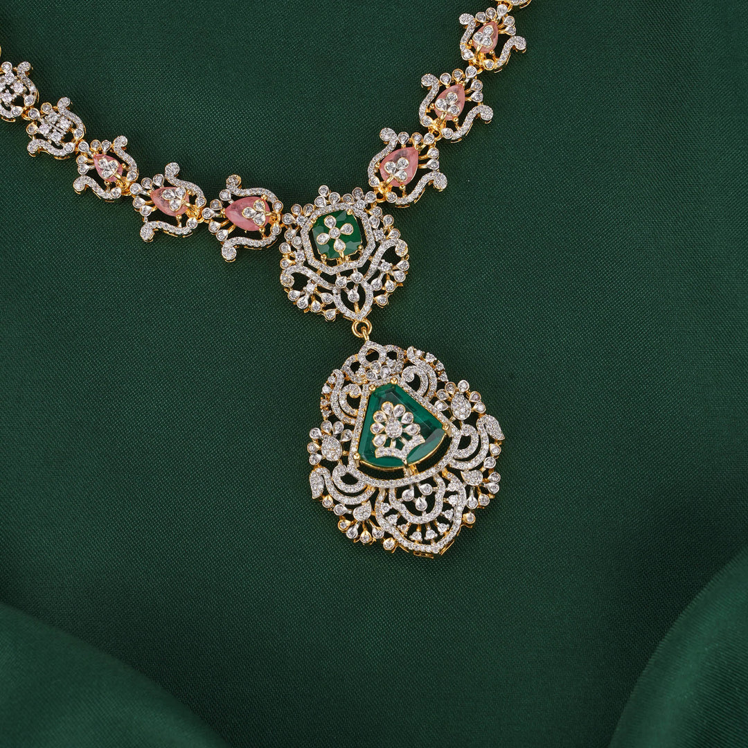 Amelisse Diamond Design Necklace Set
