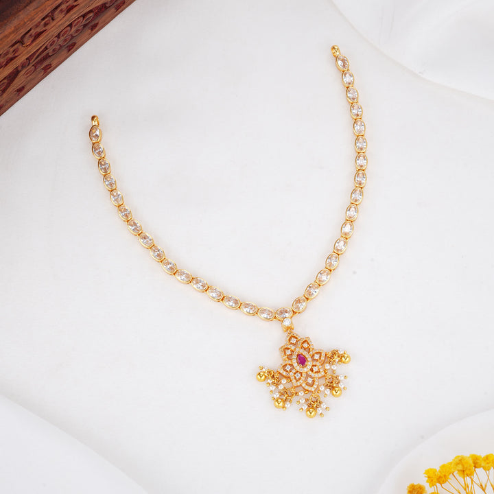 Anthikaa Stone Short Necklace