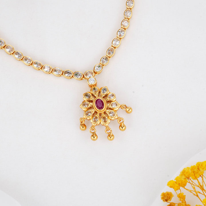 Verde Bloom Reversible Short Necklace