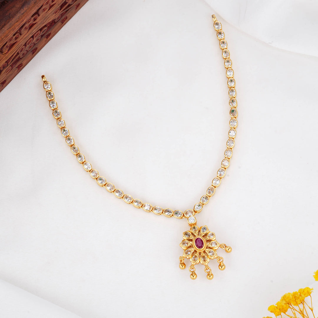 Verde Bloom Reversible Short Necklace