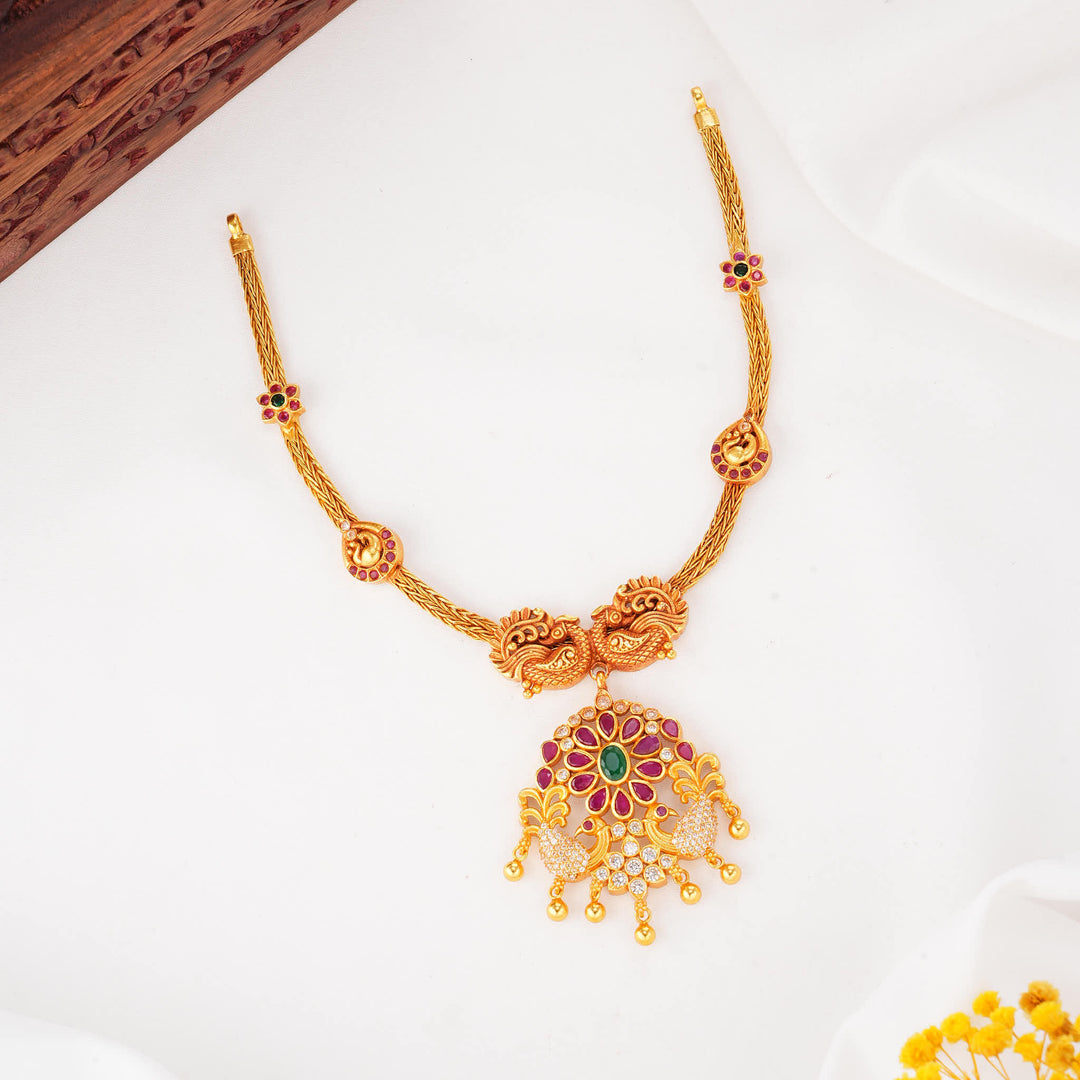 Classic Charm Stone Short Necklace