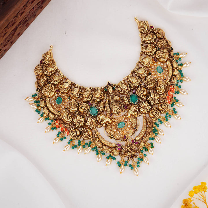 Ornate Masterpiece Nagas Short Necklace