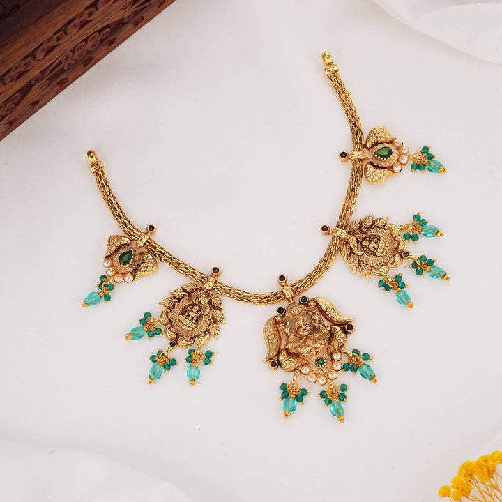 Traditional Divine  Nagas Short Necklace