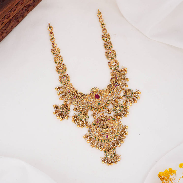 Glowing Heritage Stone Long Necklace