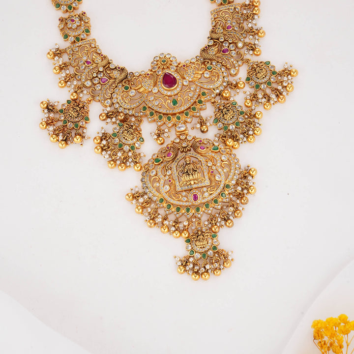 Glowing Heritage Stone Long Necklace