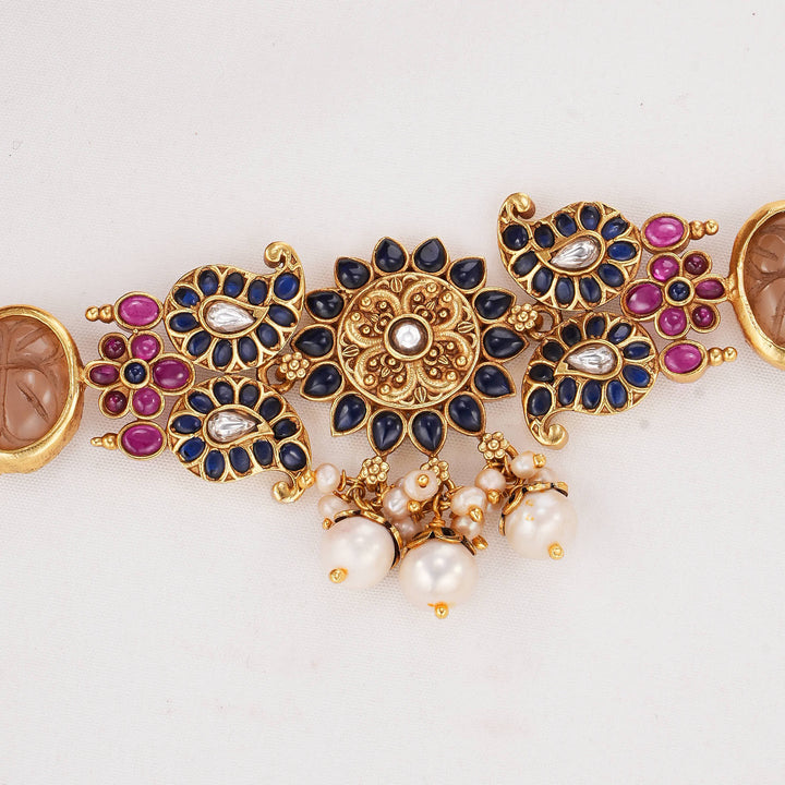 Enrapturing One of a Kind Dual Tone Necklace