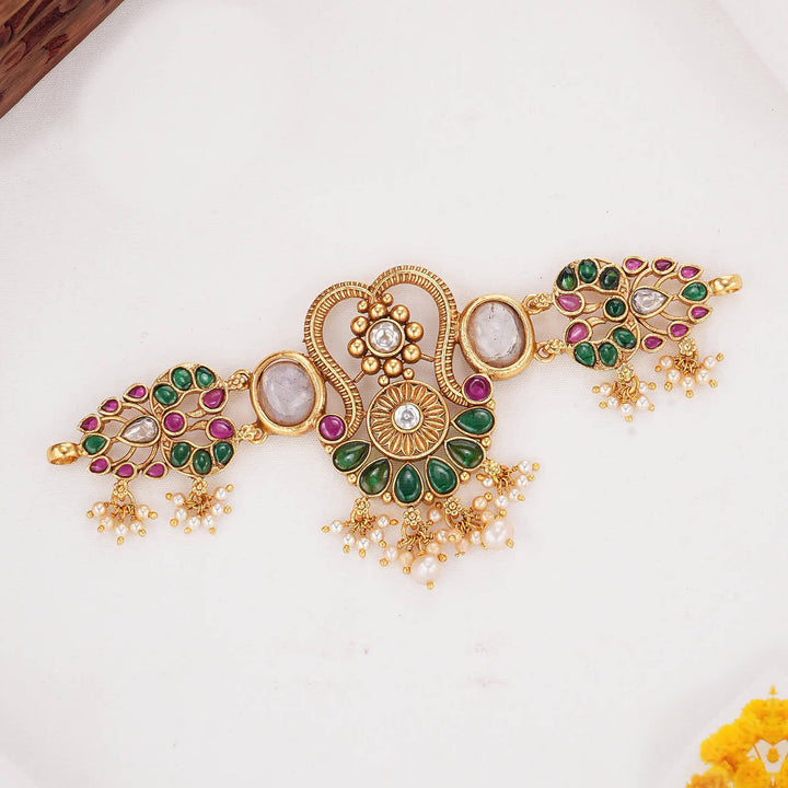 Fascinating Dual Tone Choker Necklace