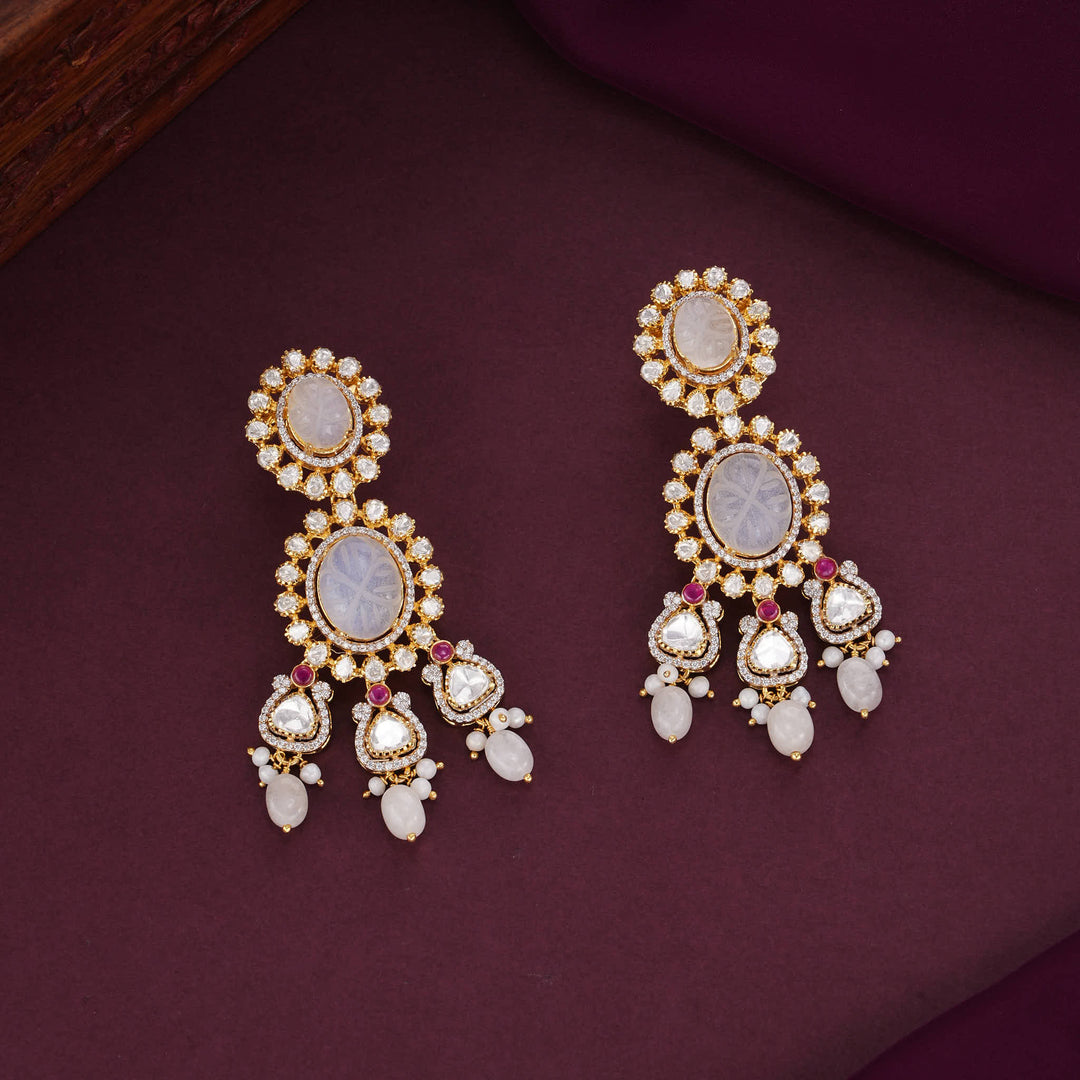 Charm and Attractive Moissanite Short Necklace Set