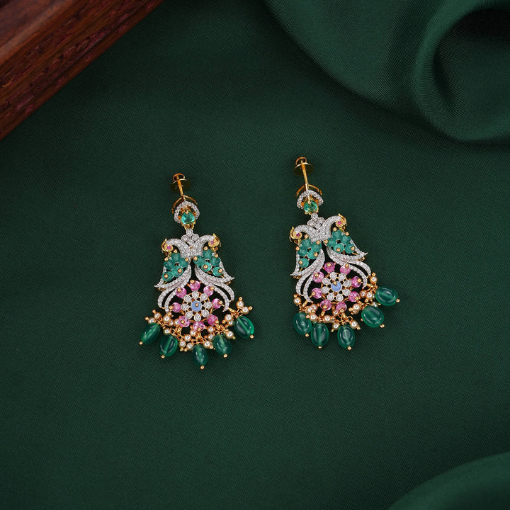 Peacock Inspired Avikam Necklace Set