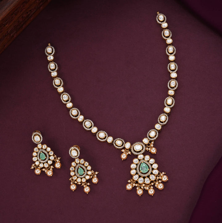 Celebratory Moissanite Short Necklace Set