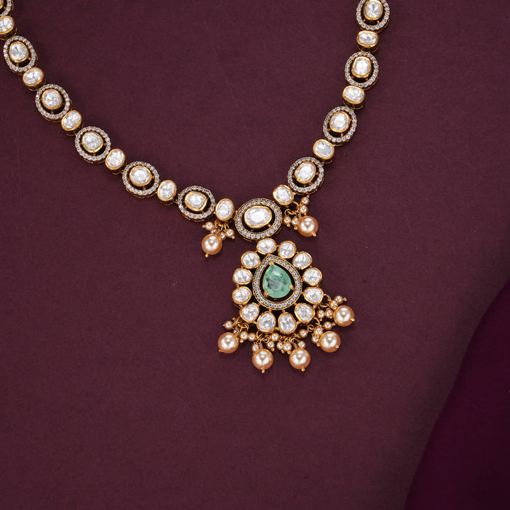 Celebratory Moissanite Short Necklace Set