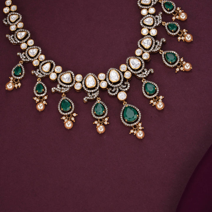 Awe-Inspiring Moissanite Short Necklace Set