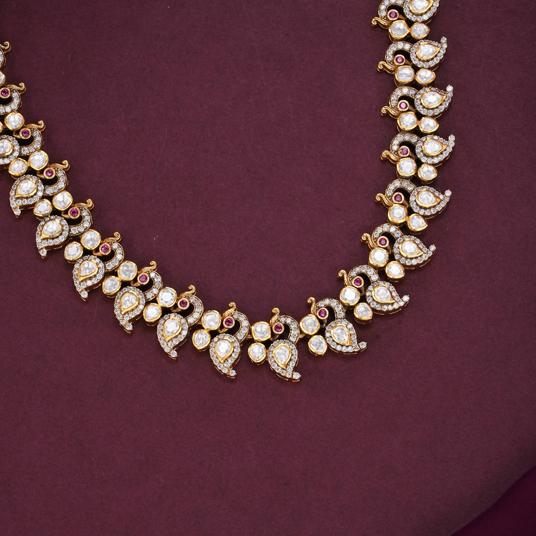 Paradise Shine Moissanite Short Necklace Set