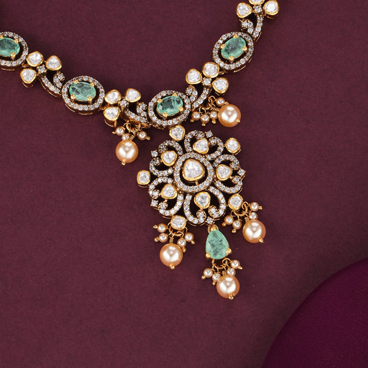 Luxurious Look Moissanite Necklace Set