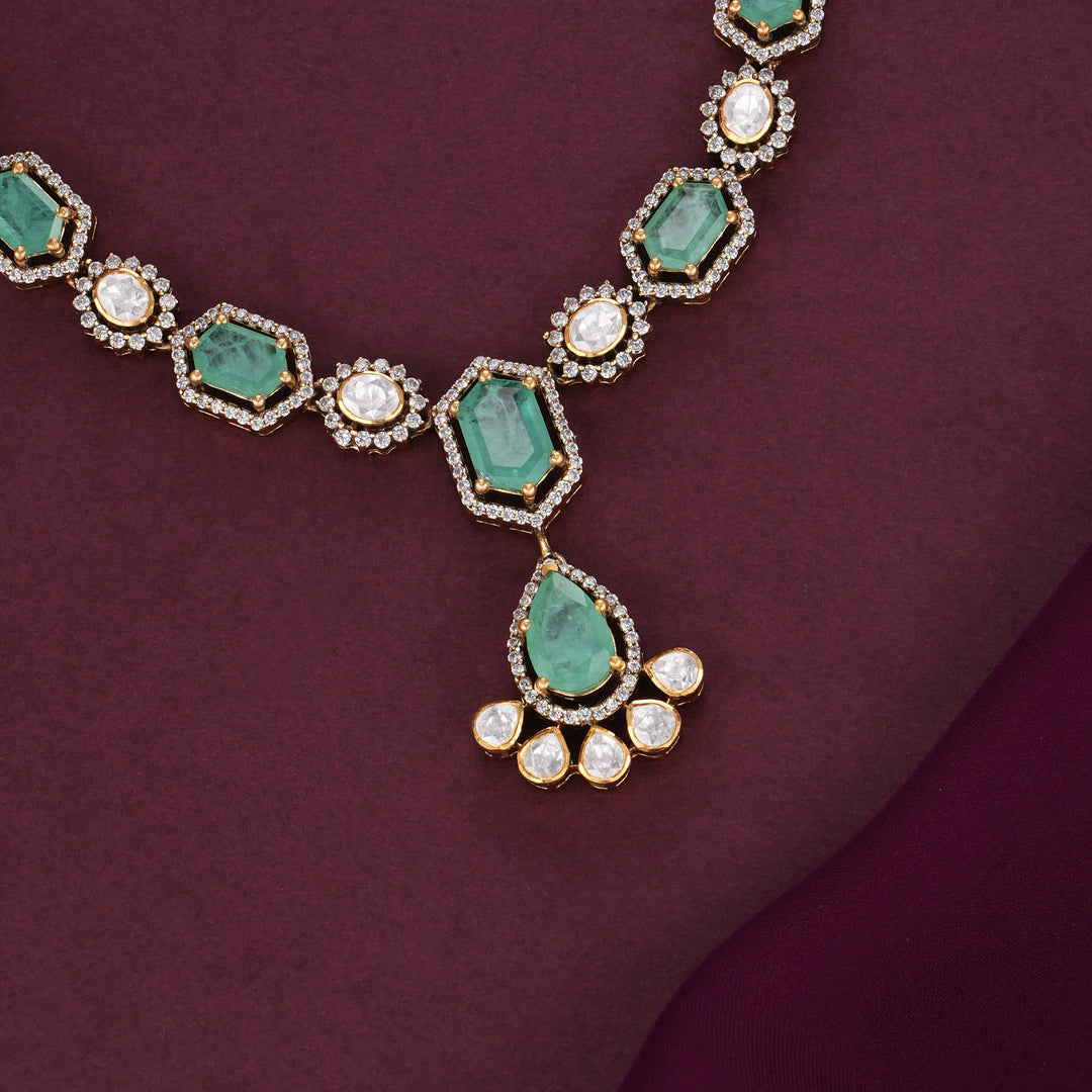 Elevated Elegance Moissanite Short Necklace Set