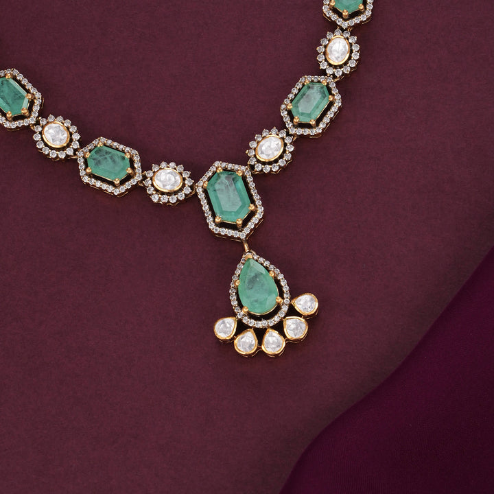 Elevated Elegance Moissanite Short Necklace Set