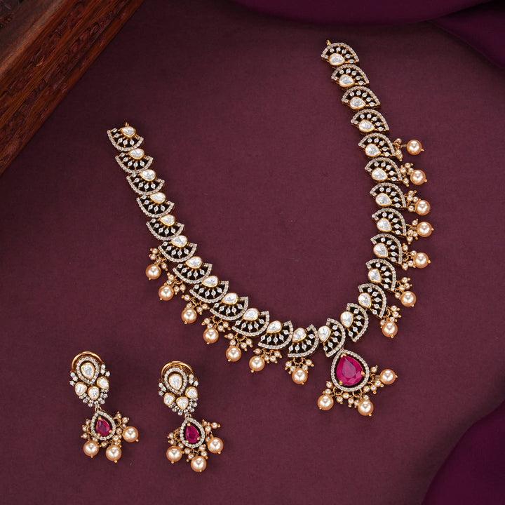 Majestic Beauty Moissanite Necklace Set