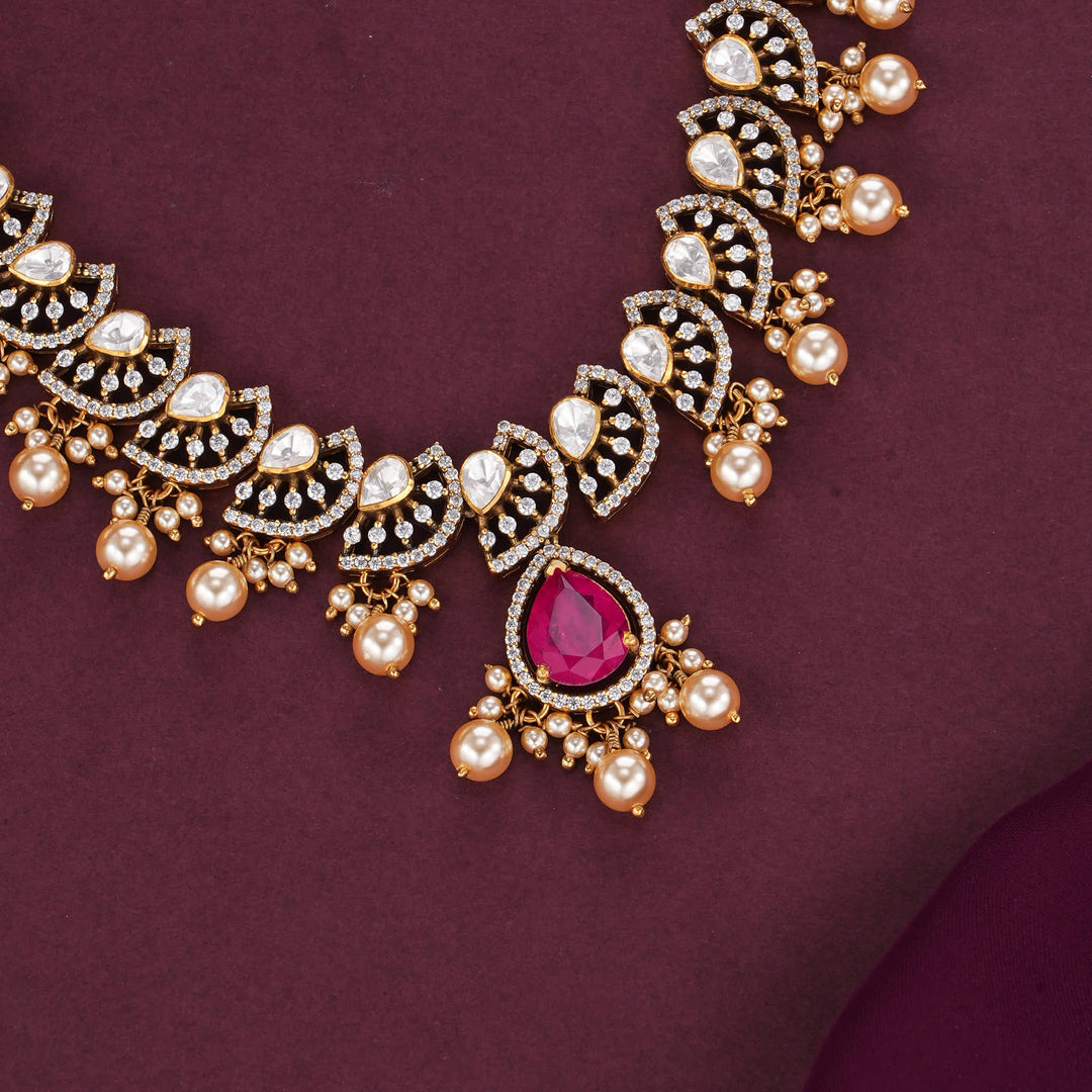 Majestic Beauty Moissanite Necklace Set