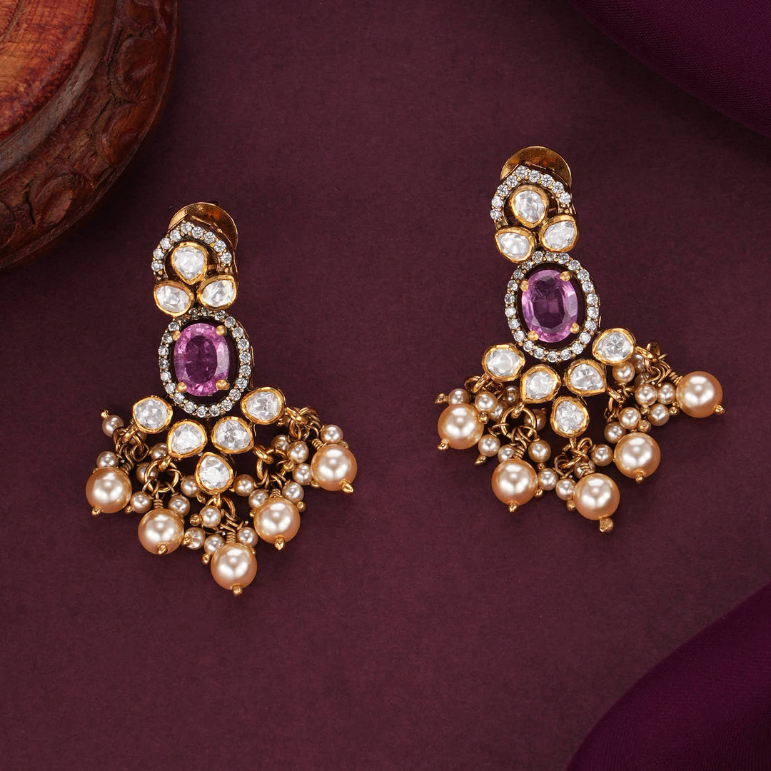 Majestic Look Moissanite Short Necklace Set