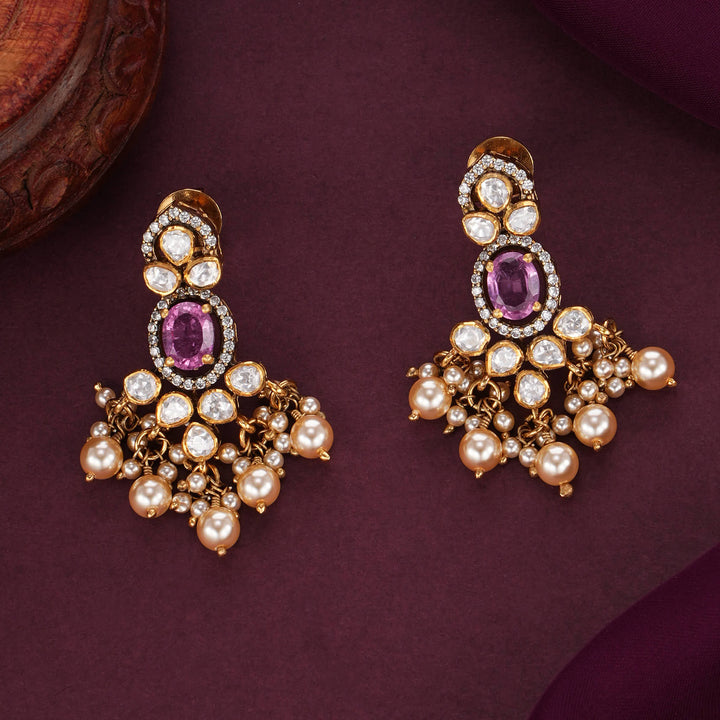 Majestic Look Moissanite Short Necklace Set
