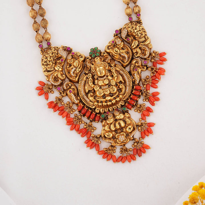 Coral Inspired Nagas Long Necklace