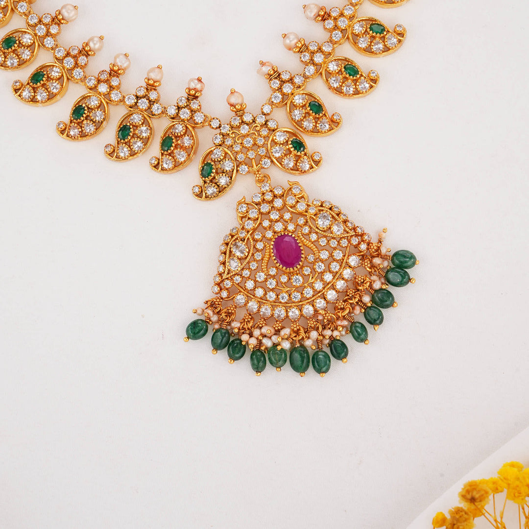 Catcy Mango Stone short Necklace