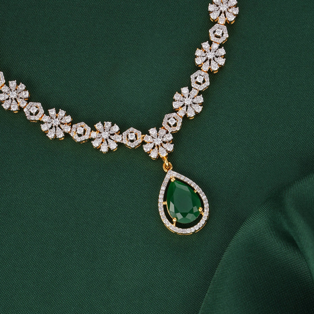 Vaibhav Diamond Design Short Necklace Set