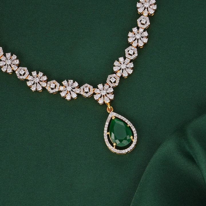 Vaibhav Diamond Design Short Necklace Set