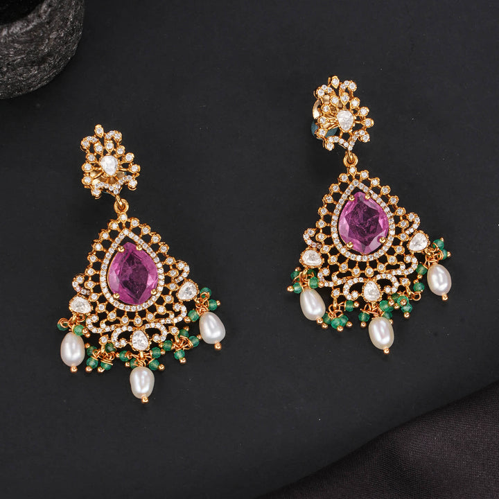 Radiant Mosaic Victorian Short Necklace Set
