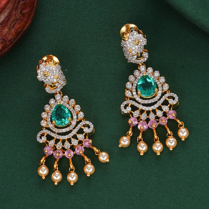 Aarna Diamond Design Long Necklace Set