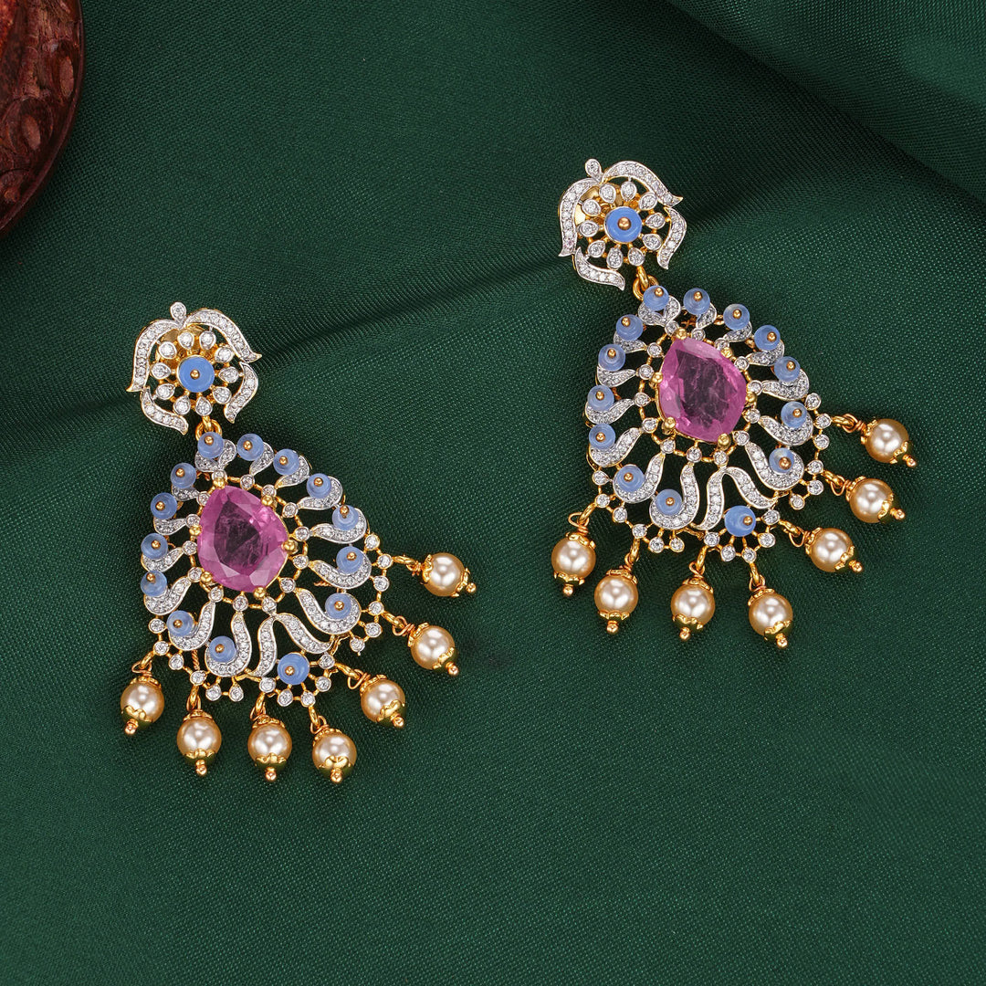 Majesty Diamond Design Short Necklace Set