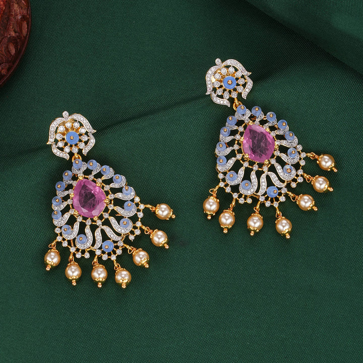 Majesty Diamond Design Short Necklace Set
