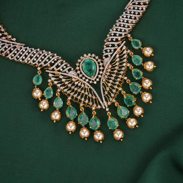 Treasure Diamond Design Short Necklace Set