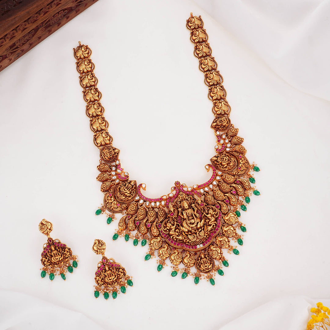 Divine Radiance 3D Spl Long Necklace Set