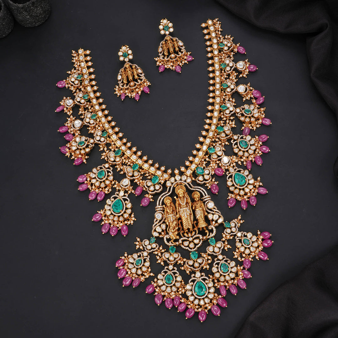 Celestial Grace Victorian Long Necklace Set