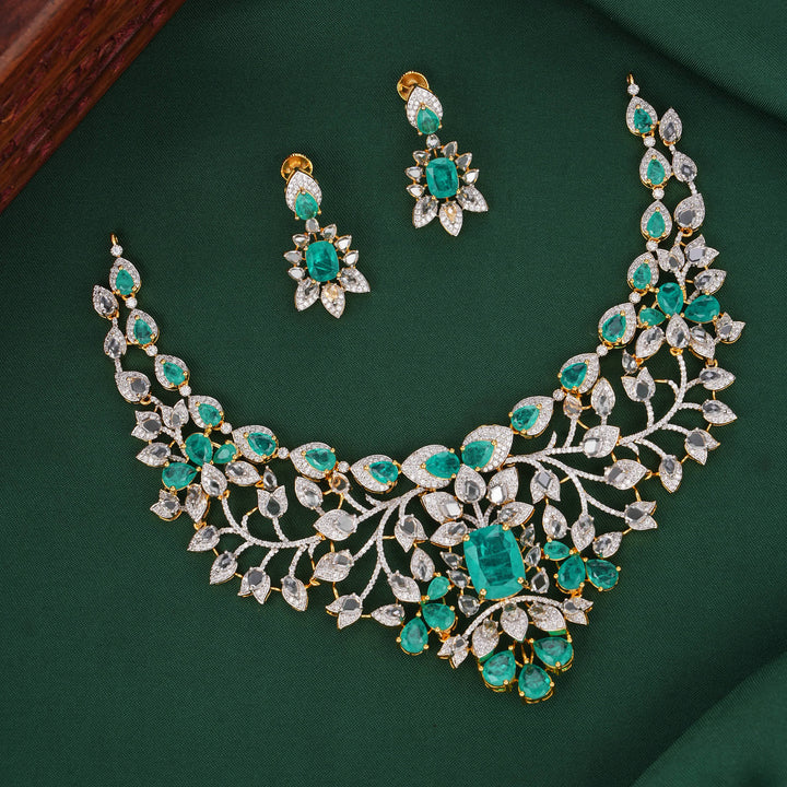Graceful and Enchanting Avikam Short Necklace Set