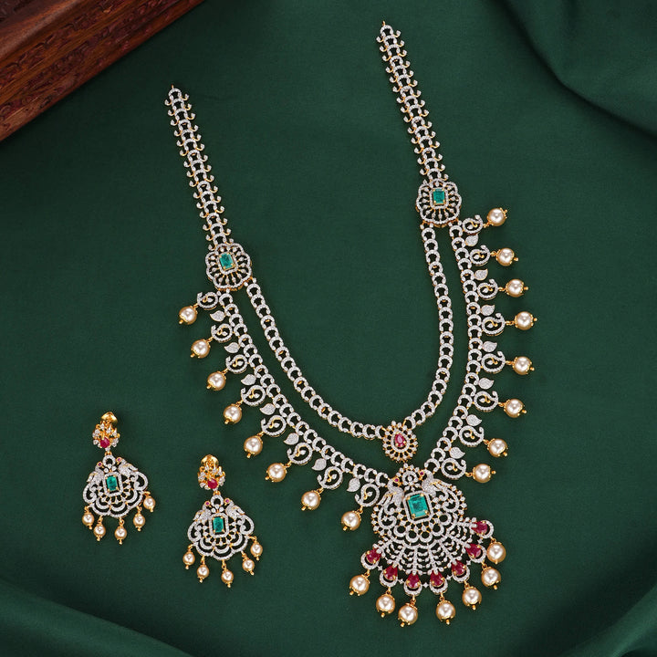 Fit-For-Royal Diamond Design Long Necklace