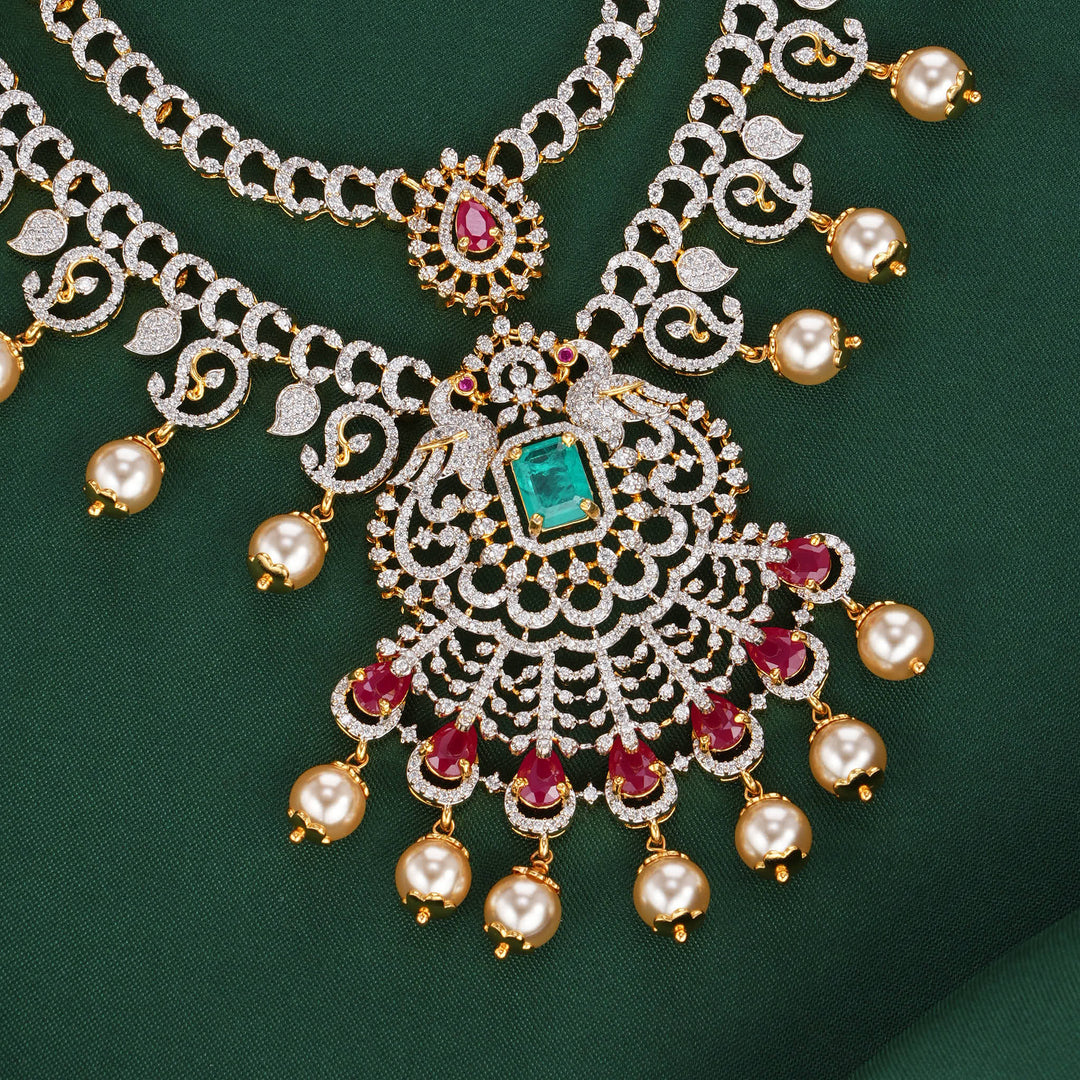 Fit-For-Royal Diamond Design Long Necklace