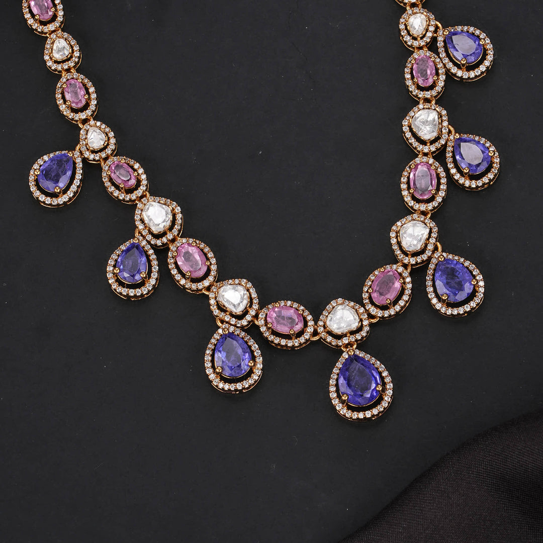 Prismatic Victorian Short Necklace Set