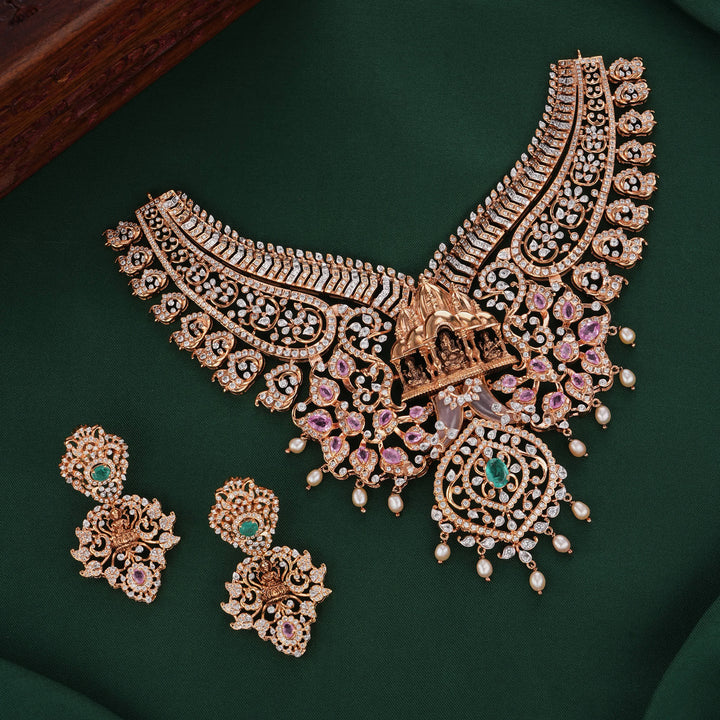 Attractive Vitheesha Short Necklace Set