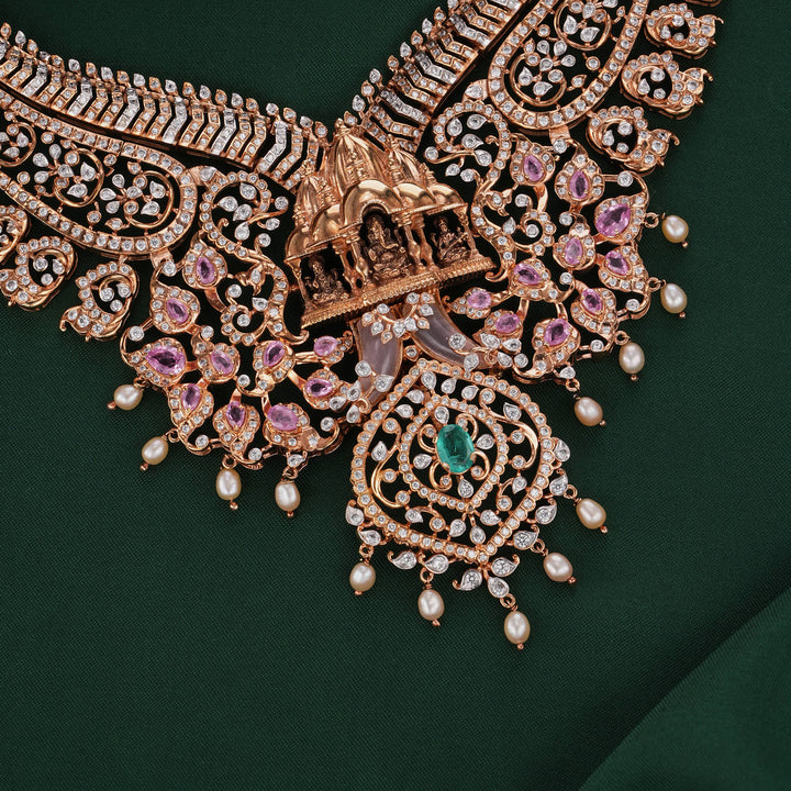 Attractive Vitheesha Short Necklace Set
