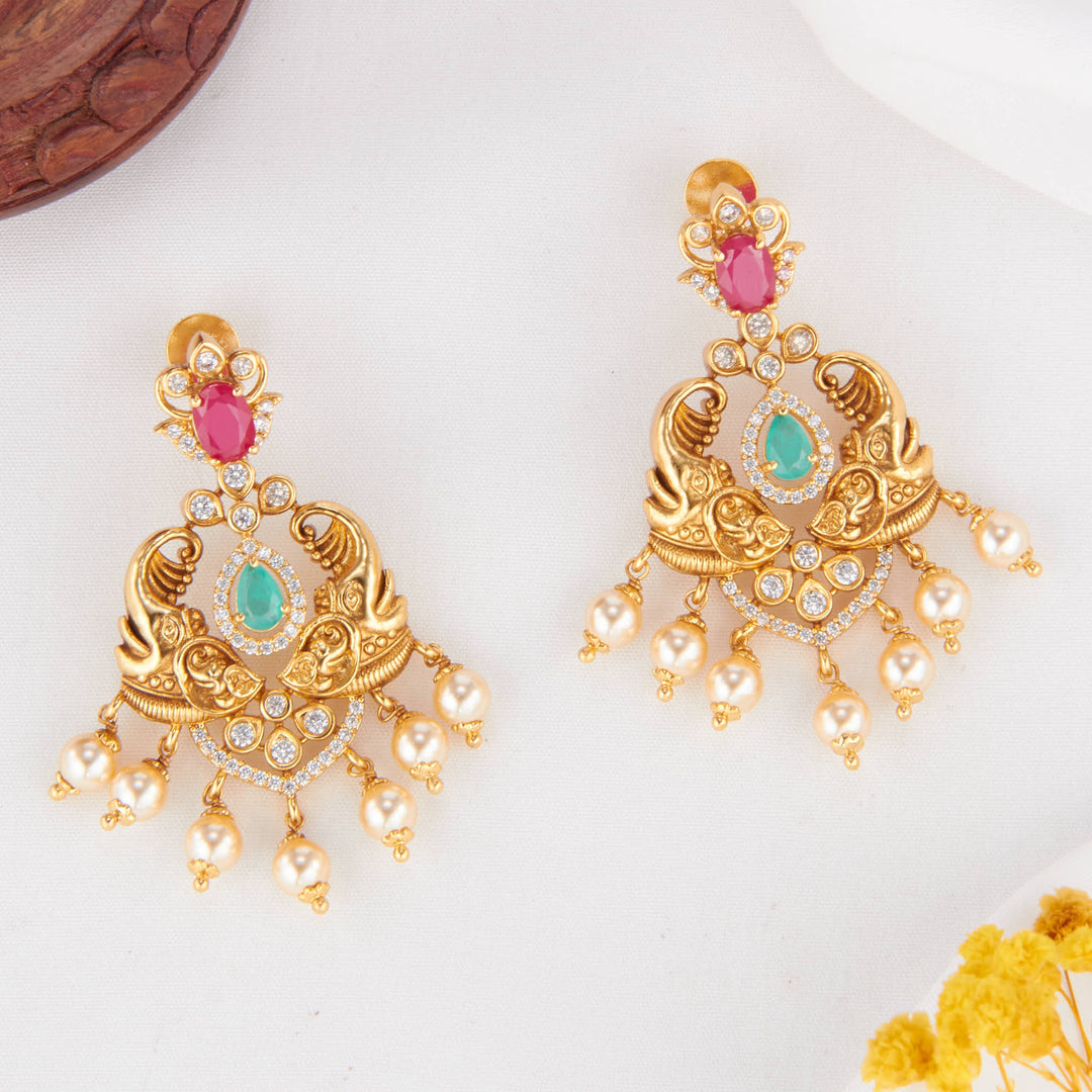 Peerless Art Stone Long Necklace Set