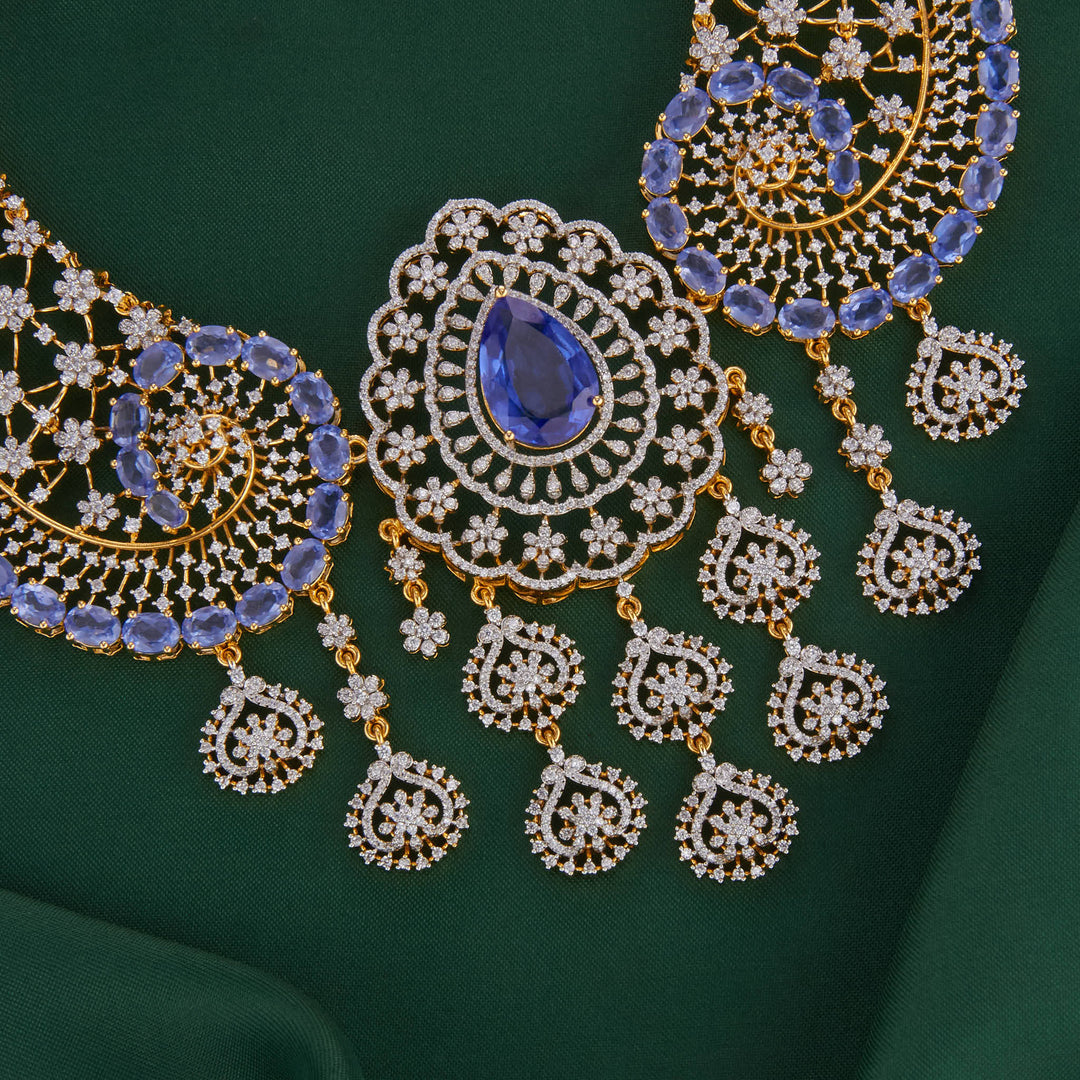 Mystic Purple Short Necklace Set