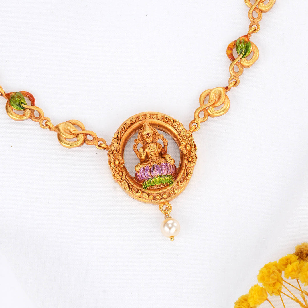 Vibrant Lakshmi  3D Spl Necklace