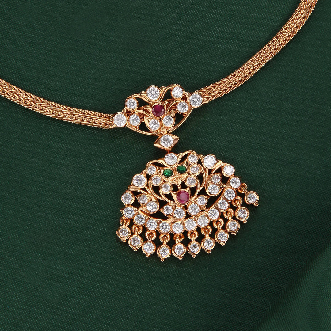 Dazzle Diamond Attigai Short Necklace