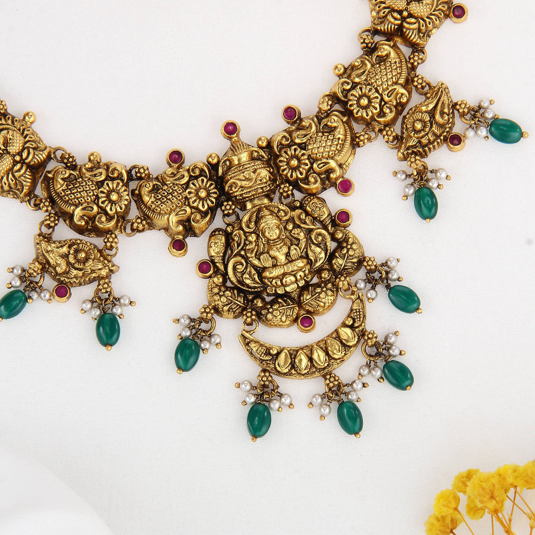 Timeless Ornate Nagas Short Necklace