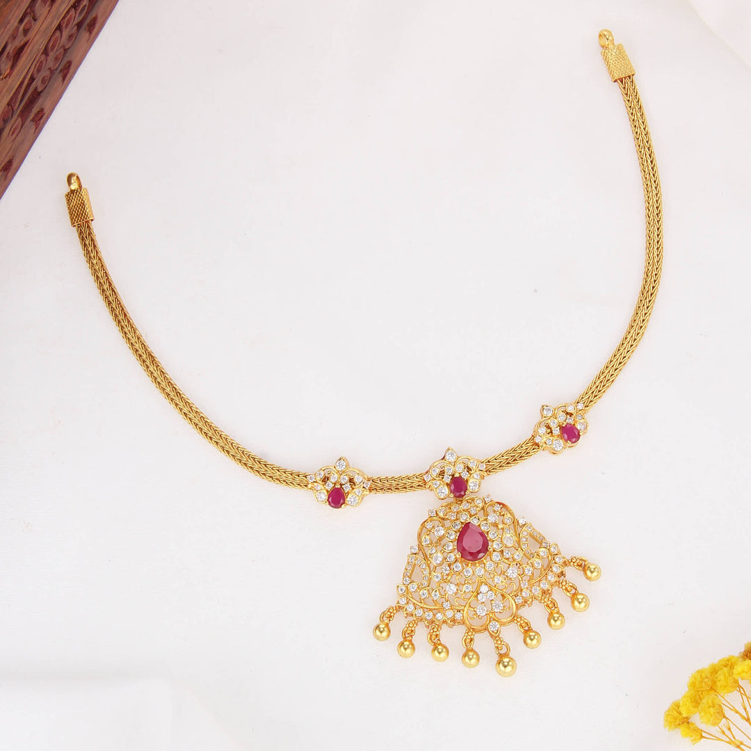 Spectacular Stone Attigai Necklace