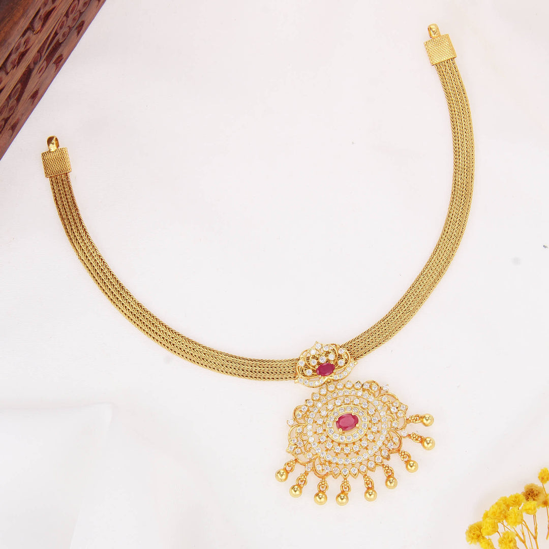 Preeminent Stone Attigai Necklace