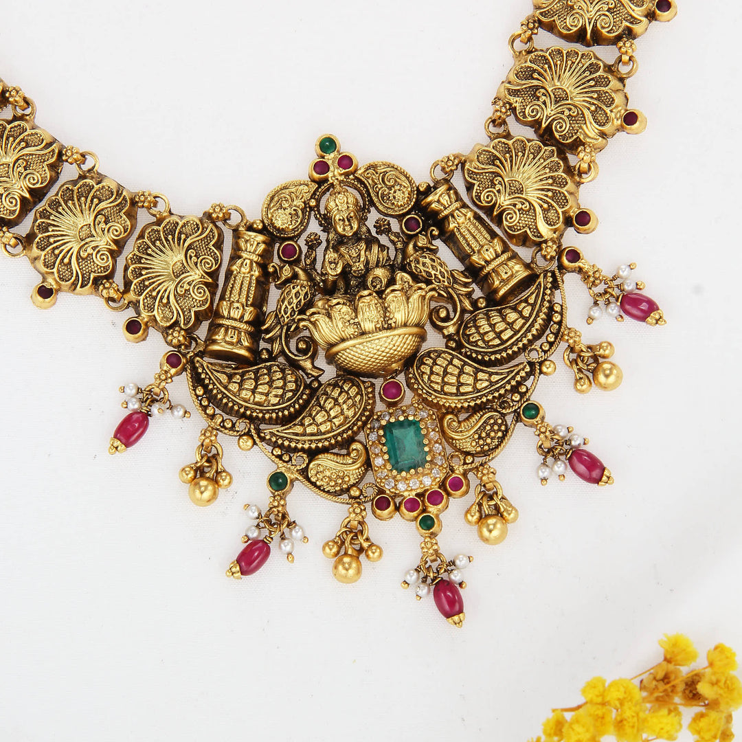 Brilliantly Decorated Nagas Long Necklace