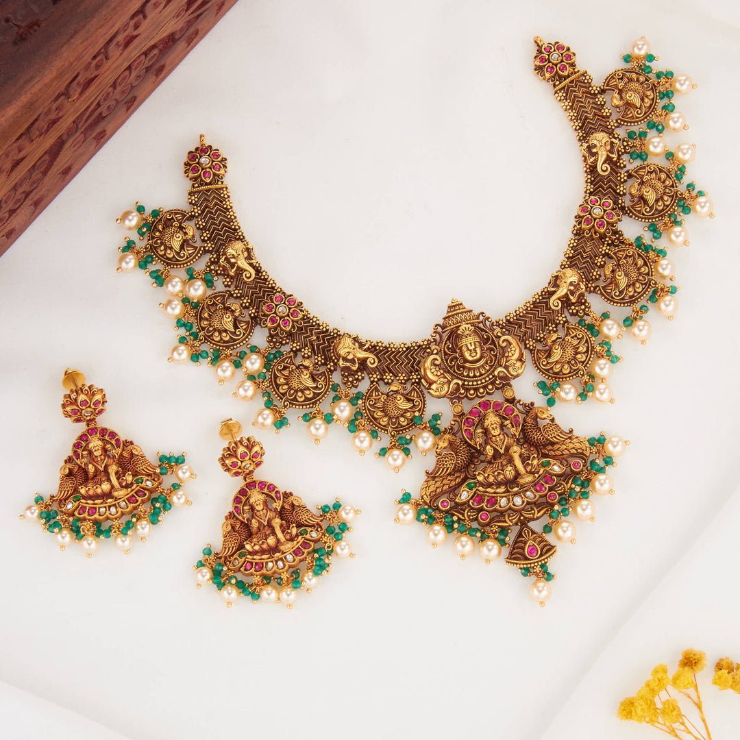 Gloriously Vibrant 3D SPL Short Necklace Set